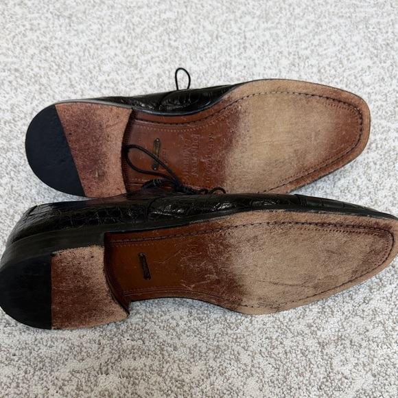 Johnson & Murphy Black Alligator Oxfords main image 5